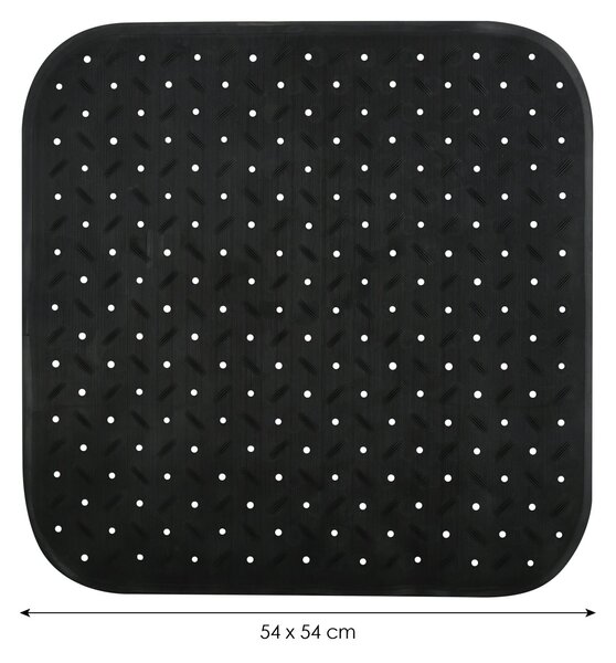 MSV protiskluzová podložka do sprchy CLASS Premium, černá, SBS kaučuk, 54 x 54 cm