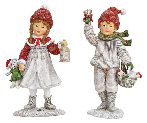 Sada vánočních figurek Děti 12 cm