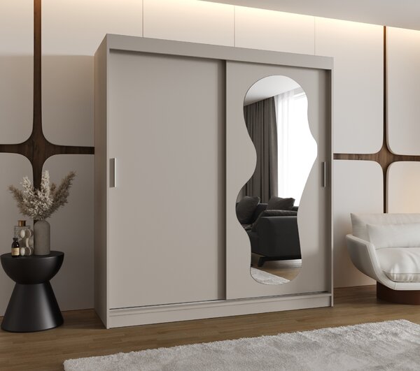 Šatní skříň 180 cm Ulta (kašmír). Akce -20%
