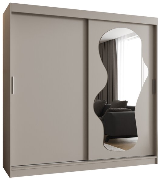 Šatní skříň 200 cm Ulta (kašmír). Akce -20%