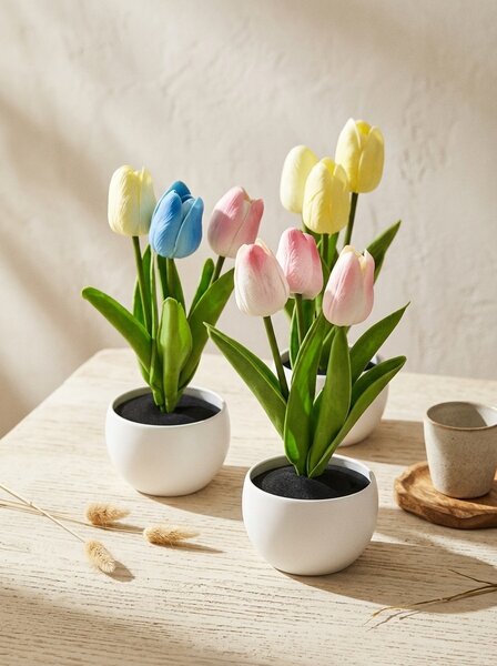 Sinsay - Dekorativní tulipány v květináči - růžová