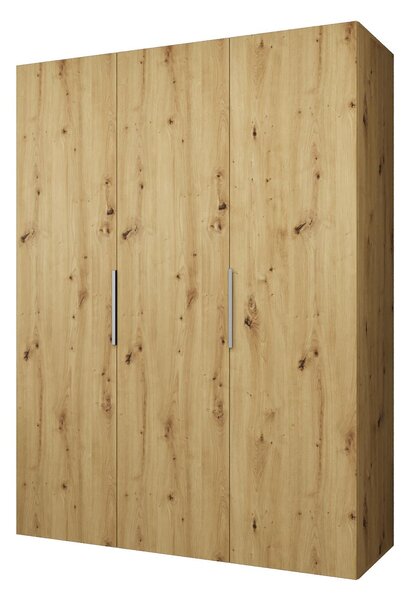 Šatní skříň 150 cm Mirabella 1 (dub artisan + kašmír)
