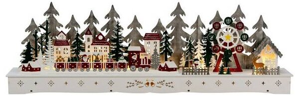Konstsmide 3246-250 dřevěná figurka LED bílá