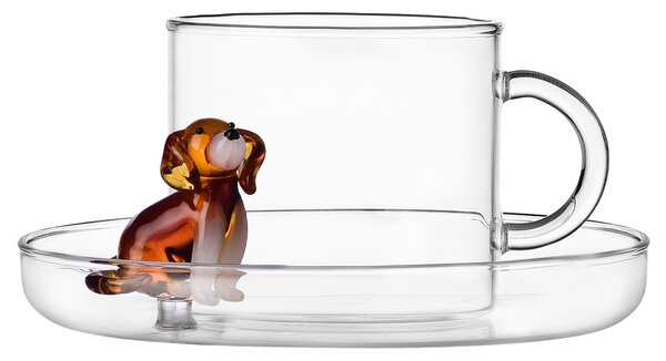 Ichendorf Milano designové šálky na čaj Dogs Tea Cup With Saucer Golden Retriver