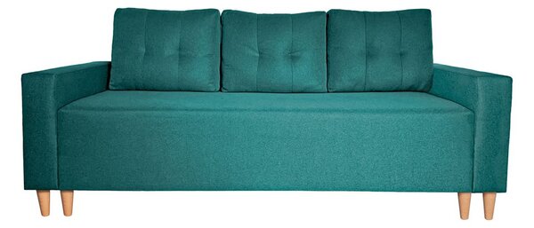 Pohovka třísedačka Scavid (tyrkysová). Akce -20%