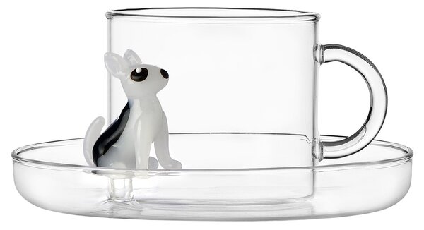Ichendorf Milano designové šálky na čaj Dogs Tea Cup With Saucer Bull Terrier