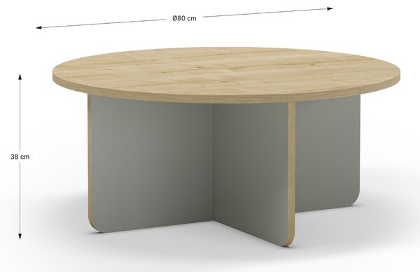 Marckeric Konferenční stolek Hillary 80 cm
