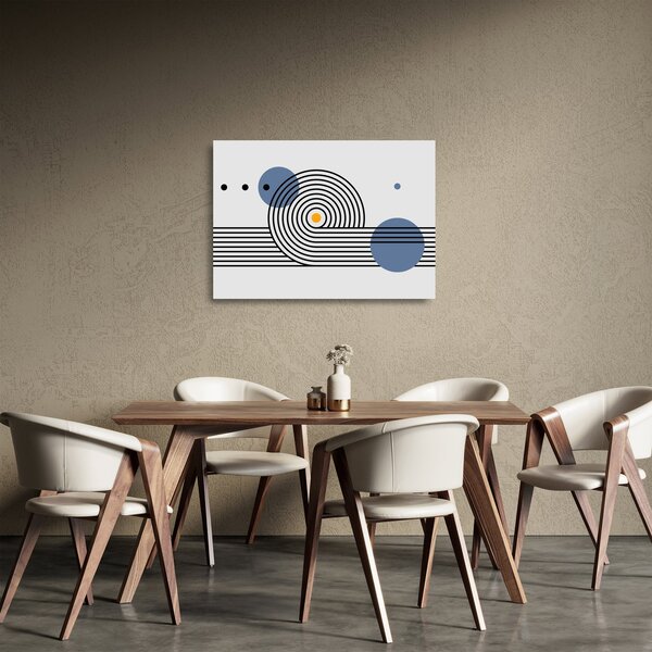 Skleněný obraz - Minimalistická abstrakce N⁰1 (70x50 cm)