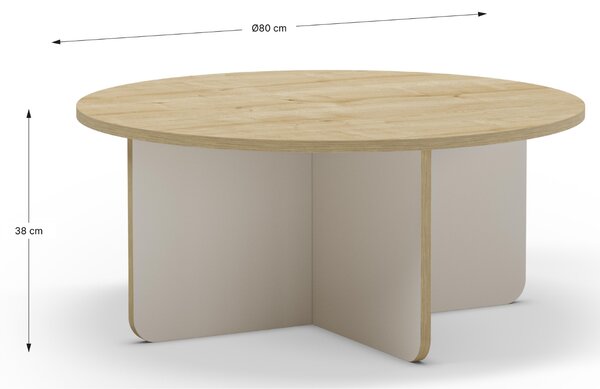 Marckeric Konferenční stolek Hillary 80 cm