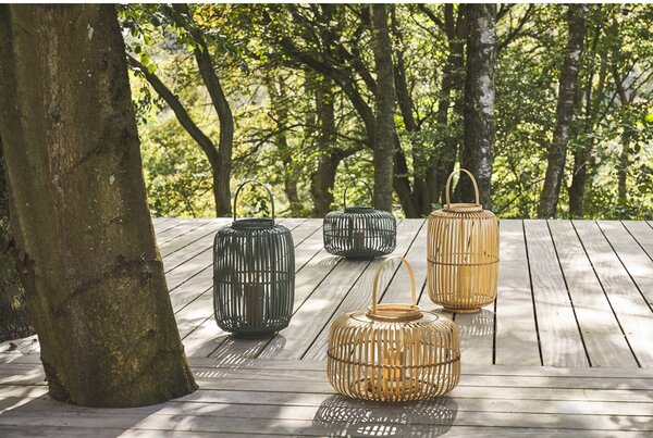 Villa Collection Lucerna Alia 38 x 25 cm Příroda bambus/sklo