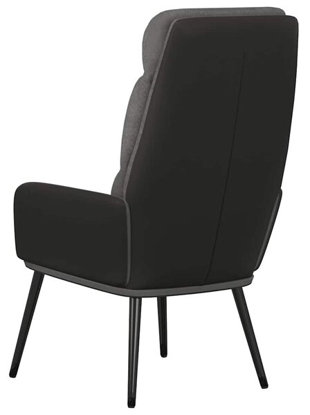 Relaxační křeslo světle šedé textil 341119