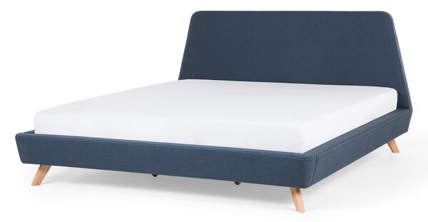 Manželská postel 180 cm VENITO (s roštem) (modrá). 1007554