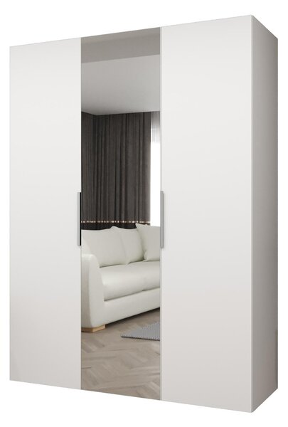 Šatní skříň 150 cm Mirabella 2 (bílá + kašmír)