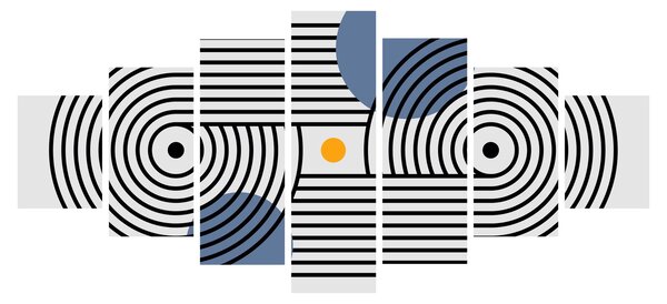 Obraz - Minimalistická abstrakce N⁰3 (210x100 cm)