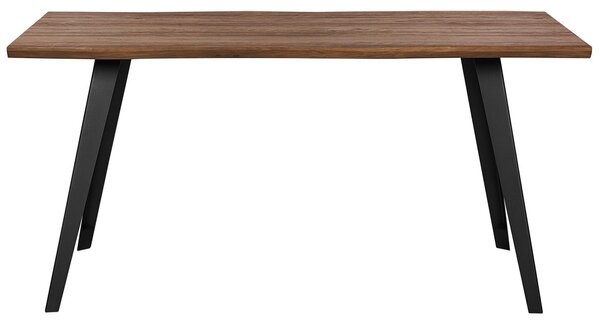 Jídelní stůl WITNEY Tmavě hnědá 160 cm 90 cm