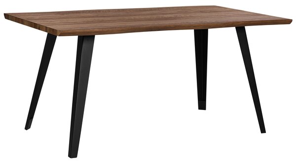 Jídelní stůl WITNEY Tmavě hnědá 160 cm 90 cm