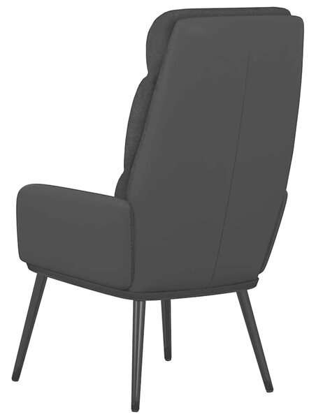 Relaxační křeslo černé textil 341125