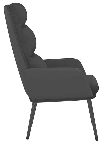 Relaxační křeslo černé textil 341125