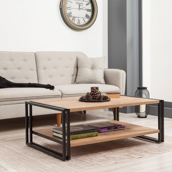 Hanah Home Konferenční stolek Cosmo Rectus borovice Atlantic/černý