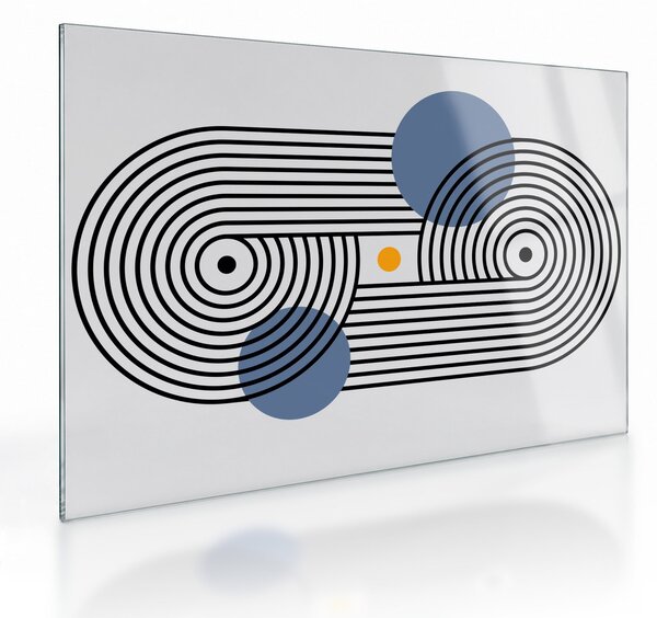 Skleněný obraz - Minimalistická abstrakce N⁰3 (70x50 cm)