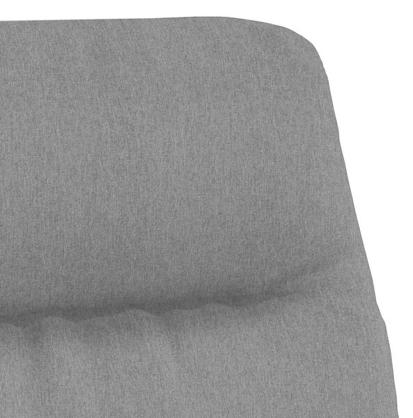 Relaxační křeslo světle šedé textil 341130