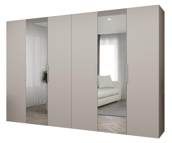 Šatní skříň 300 cm Mirabella 2 (kašmír + kašmír)