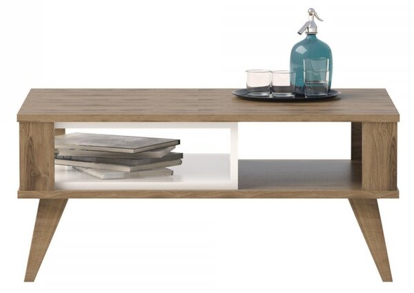Hanah Home Konferenční stolek Ionis 90 cm dub/bílý