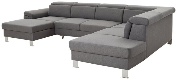 SEDACÍ SOUPRAVA, textil, šedá Xora - Sedací soupravy