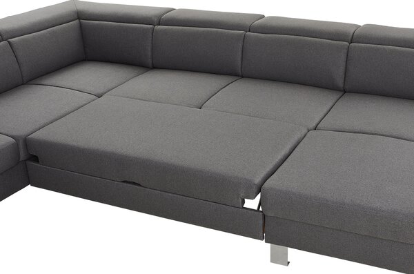 SEDACÍ SOUPRAVA, textil, šedá Xora - Sedací soupravy