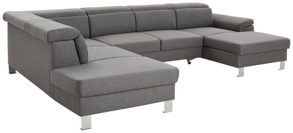 SEDACÍ SOUPRAVA, textil, šedá Xora - Sedací soupravy