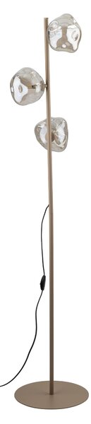 TK Lighting Béžová stojací lampa Lava pro žárovku 3x G9 TK16153