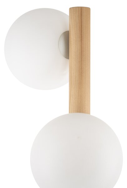 TK Lighting Stojací lampa Estera Wood s dekorem dřeva pro žárovku 3x G9 TK5809