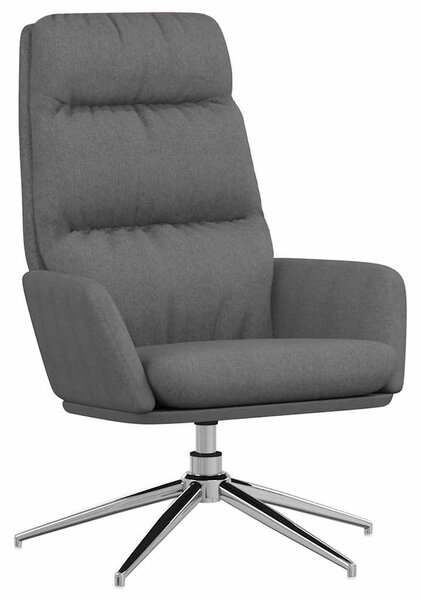 Relaxační křeslo světle šedé textil 341130