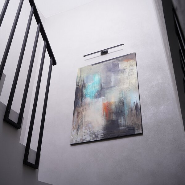 TK Lighting Černé LED svítidlo nad zrcadlo Gallery 41,5cm 12W TK18000