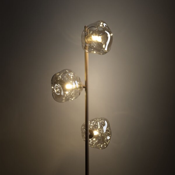 TK Lighting Béžová stojací lampa Lava pro žárovku 3x G9 TK16153
