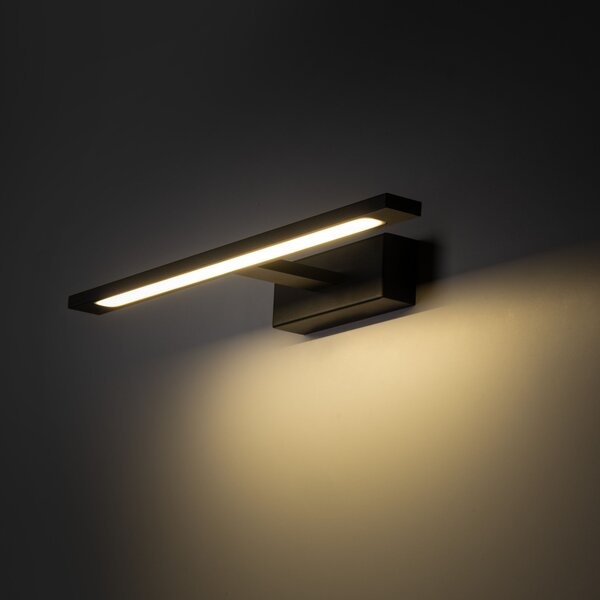 TK Lighting Černé LED svítidlo nad zrcadlo Gallery 41,5cm 12W TK18000
