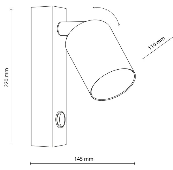 TK Lighting Bílé bodové svítidlo Nex pro žárovku GU10 TK11365