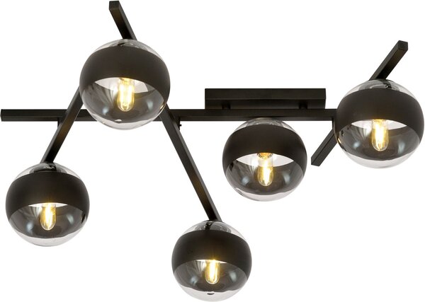 Emibig Smart Stripe stropní světlo 5x10 W černá-průhledná 1105/5