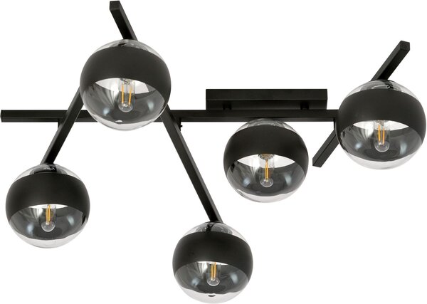 Emibig Smart Stripe stropní světlo 5x10 W černá-průhledná 1105/5