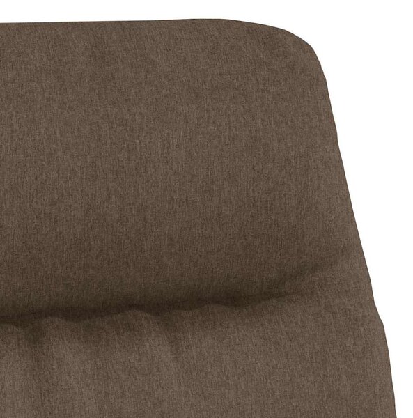 Relaxační křeslo taupe textil 341168