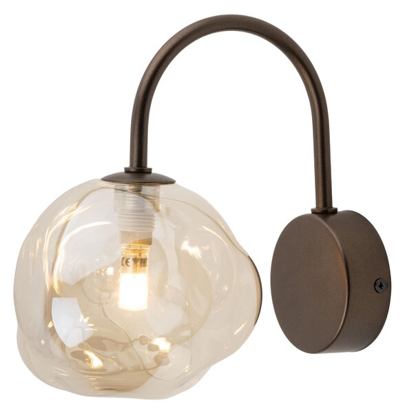 TK Lighting Hnědé nástěnné svítidlo Lava pro žárovku G9 TK11024