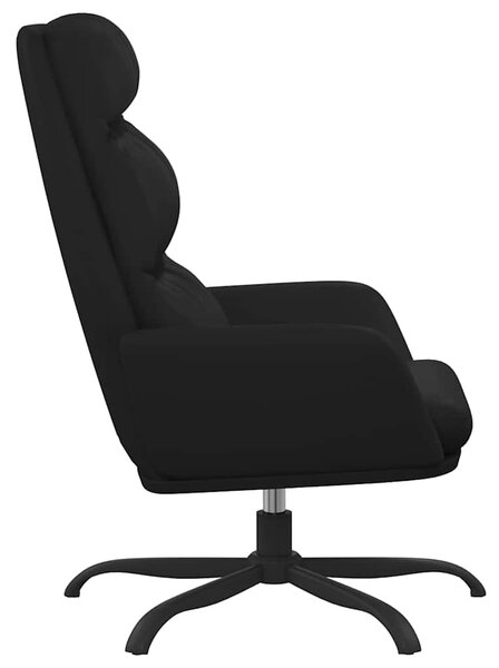 Relaxační křeslo černé umělá kůže 341141