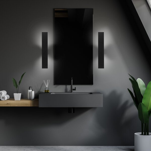 TK Lighting Černé nástěnné svítidlo Navi pro žárovku 2x G9 TK4753