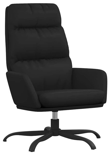 Relaxační křeslo černé umělá kůže 341141