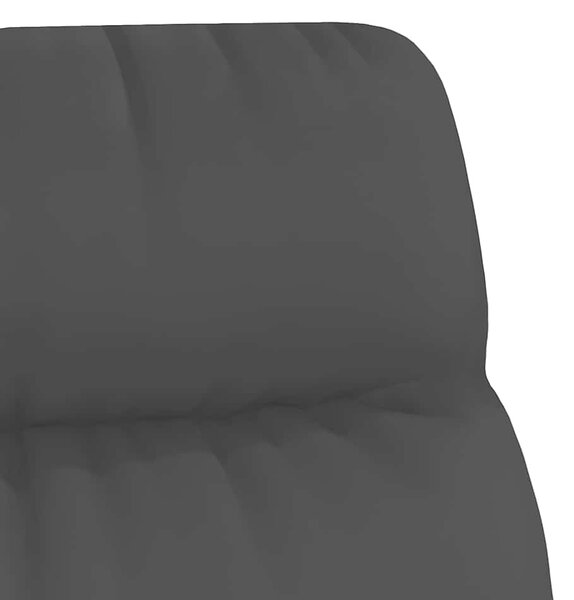 Relaxační křeslo černé umělá kůže 341141