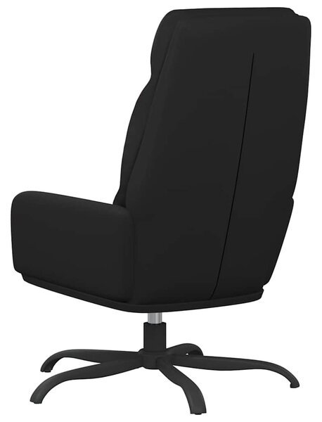 Relaxační křeslo černé umělá kůže 341141