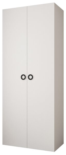 Šatní skříň 100 cm Carmela 40-1 (bílá + černá)