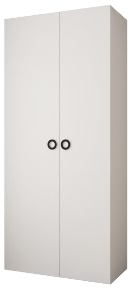 Šatní skříň 110 cm Carmela 40-1 (bílá + černá)