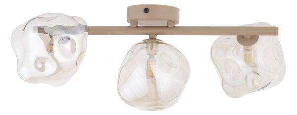 TK Lighting Béžové stropní svítidlo Lava pro žárovku 3x G9 TK11105