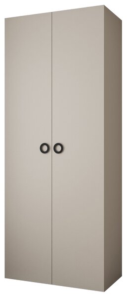 Šatní skříň 100 cm Carmela 40-1 (kašmír + černá)